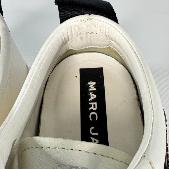 Marc Jacobs Women's Empire Love Embellished Leather Lace-Up Sneakers - Picture 13 of 14